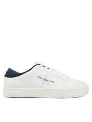 Calvin Klein Jeans Sneakersy Classic Cupsole Low Ml Lth YM0YM00864 Biały. Białe buty sportowe na co dzień męskie Calvin Klein Jeans, m, bez wzorów, z jeansu, bez ramiączek, bez kaptura. Za 279.99 zł.