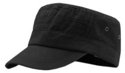 Czapka Patrolówka Czarna z Daszkiem, z Paskiem Regulacji, Wiosenna, Letnia -PAKO JEANS. Czarne czapki męskie Pako Jeans, na lato, bez wzorów, z bawełny. Za 49.00 zł.