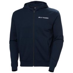 Bluza z kapturem i zamkiem błyskawicznym Helly Hansen Core. Niebieskie bluzy z kapturem męskie Helly Hansen, m, bez wzorów, z bawełny, z kapturem. Za 361.50 zł.