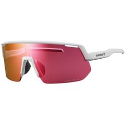 Rowerowe okulary przeciwsłoneczne TECHNIUM 2 L Ridescape Road, białe. Białe okulary przeciwsłoneczne męskie SHIMANO, bez wzorów, sportowe. Za 425.50 zł.