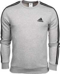 Adidas Bluza męska adidas Essentials Sweatshirt szara GK9110 2XL. Szare bluzy nierozpinane męskie ADIDAS, m, bez wzorów, bez ramiączek, bez kaptura. Za 198.86 zł.