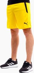 Puma Spodenki męskie Puma teamLIGA żółte 704924 07 L. Żółte szorty sportowe męskie Puma, bez wzorów, sportowe. Za 82.99 zł.