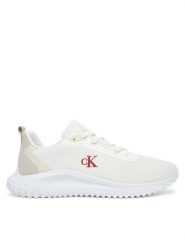 Calvin Klein Jeans Sneakersy Eva Runner Mix Mesh YM0YM01285 Biały. Białe buty sportowe na co dzień męskie Calvin Klein Jeans, m, bez wzorów, z jeansu, bez ramiączek, bez kaptura. Za 269.99 zł.