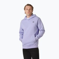 Bluza męska Helly Hansen Core Graphic Sweat Hoodie. Fioletowe bluzy nierozpinane męskie Helly Hansen, l, bez wzorów, bez ramiączek, bez kaptura. Za 361.50 zł.
