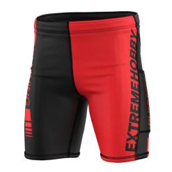 Legginsy krótkie do biegania męskie EXTREME HOBBY 1/3 DRAFT. Czerwone legginsy męskie EXTREME HOBBY, m, bez wzorów, z dzianiny, krótkie, do biegania. Za 169.00 zł.