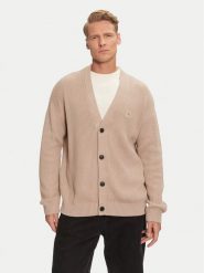 Calvin Klein Jeans Kardigan J30J326201 Beżowy Regular Fit. Brązowe kardigany męskie Calvin Klein Jeans, m, bez wzorów, z bawełny, bez ramiączek. Za 419.99 zł.