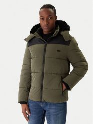 Guess Kurtka zimowa M5BL2A W2202 Zielony Regular Fit. Zielone kurtki męskie Guess, na zimę, m, z aplikacjami, z syntetyku, bez ramiączek, bez kaptura. Za 738.50 zł.