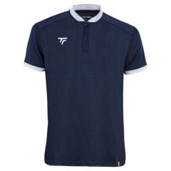 Polo Tecnifibre Team Tech. Niebieskie koszulki polo męskie TECNIFIBRE, bez wzorów, sportowe, bez kołnierzyka, bez ramiączek. Za 244.50 zł.