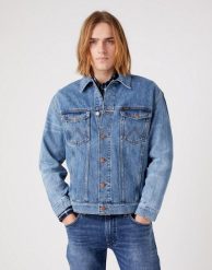 WRANGLER ANTI FIT JACKET MĘSKA KURTKA JEANSOWA AUTHENTIC MID W45979142 112324519. Kurtki męskie Wrangler, m, bez wzorów, z jeansu, bez ramiączek, bez kaptura. Za 339.99 zł.