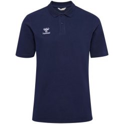 Polo Hummel Go 2.0. Niebieskie koszulki polo męskie HUMMEL, m, bez wzorów, z dzianiny, bez kołnierzyka, bez ramiączek. Za 126.45 zł.