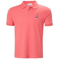 Polo Helly Hansen Messina Graphic Fitted. Czerwone koszulki polo męskie Helly Hansen, na lato, m, bez wzorów, bez kołnierzyka, bez ramiączek. Za 305.50 zł.