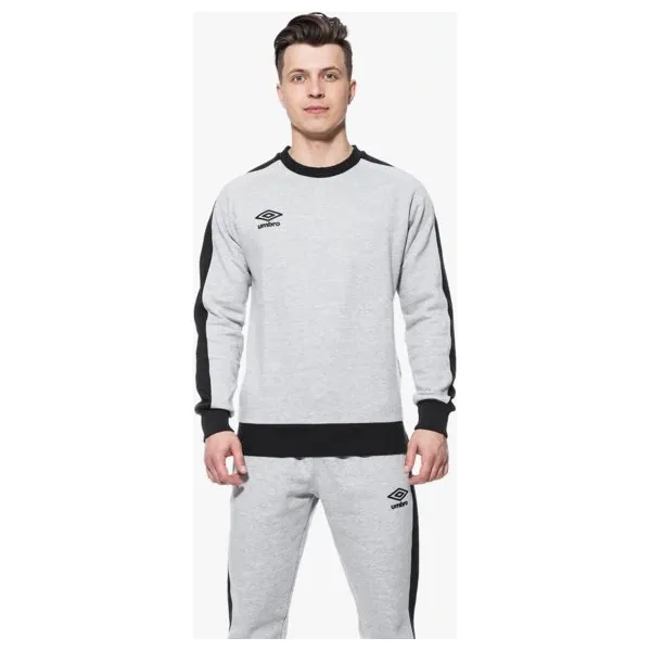 Umbro Bluza Contrast Panel Crew , szary, rozmiar XL. Szare bluzy nierozpinane męskie Umbro, m, bez wzorów, z bawełny, klasyczne, bez ramiączek, bez kaptura. W wyprzedaży za 63.99 zł.