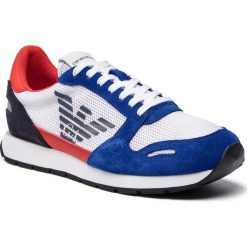 Sneakersy EMPORIO ARMANI - X4X215 XL693 P030 Pr.Blue/White/Lava. Buty sportowe na co dzień męskie marki Emporio Armani. Za 719.00 zł.