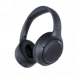 Happy Plugs Play Lite - bezprzewodowe słuchawki nauszne z wejściem 3,5 mm i wbudowanym radiem (black). Czarne słuchawki bluetooth Polaroid. Za 98.95 zł.