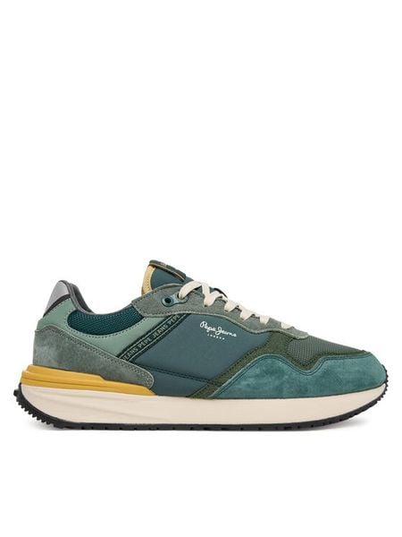 Pepe Jeans Sneakersy Buster Pro Main M PMS600009 Zielony. Zielone buty sportowe na co dzień męskie Pepe Jeans, m, bez wzorów, z jeansu, bez ramiączek, bez kaptura. Za 469.99 zł.