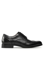 Clarks Półbuty Craft Arlo Limit 261714527 Czarny. Czarne eleganckie półbuty męskie Clarks, ze skóry, wizytowe, bez obcasa, bez zapięcia. Za 399.99 zł.