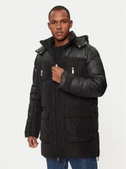 KARL LAGERFELD Kurtka puchowa 455001 544501 Czarny Regular Fit. Czarne kurtki męskie KARL LAGERFELD, m, bez wzorów, z puchu, bez ramiączek, bez kaptura. Za 1,849.00 zł.