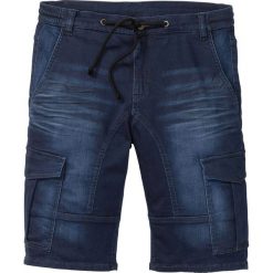 Bermudy dżinsowe Regular Fit bonprix ciemnoniebieski. Niebieskie jeansy męskie bonprix, bez wzorów, z jeansu. Za 89.99 zł.