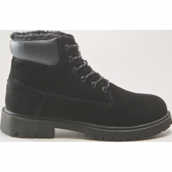 Skórzane trapery - Czarny. Czarne buty zimowe męskie marki House. Za 249.99 zł.