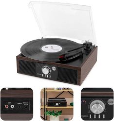 Gramofon RP175DW Fenton BT USB ciemne drewno one size. Gramofony Fenton. Za 285.00 zł.