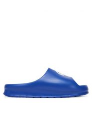 Lacoste Klapki 7-49CMA0024 Niebieski. Niebieskie klapki i japonki męskie Lacoste, bez wzorów, z tworzywa sztucznego. Za 159.99 zł.