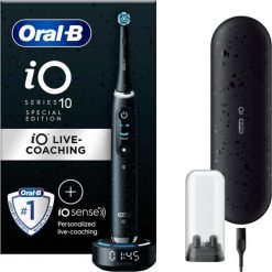 Oral-B iO Series 10 electric toothbrush, black. Czarne szczoteczki elektryczne ORAL-B. Za 1,725.03 zł.