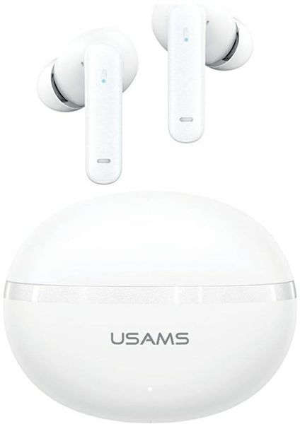USAMS Echo E02 TWS Bluetooth Headphones ANC+ENC wireless white. Białe słuchawki bluetooth Usams. Za 68.55 zł.