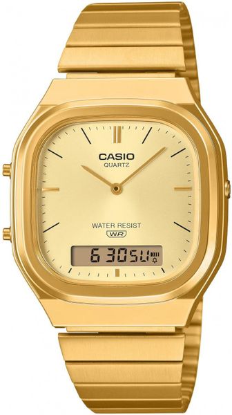 Zegarek męski Casio AQ-240EG-9AEF złoty. Żółte zegarki męskie Casio, złote. Za 310.81 zł.