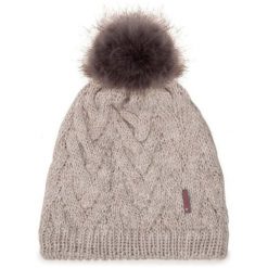 Czapka BUFF Knitted & Fleece Beanie Caryn. Brązowe czapki męskie Buff, bez wzorów, sportowe. W wyprzedaży za 138.60 zł.