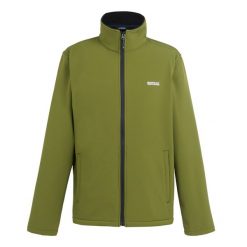 Męski Softshell Cera V. Zielone kurtki softshell męskie Regatta, m, bez wzorów, z softshellu, bez kaptura, trekkingowe. Za 76.99 zł.