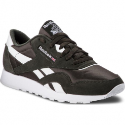 Buty Reebok - Cl Nylon M CN3266 Dark Cypress/White. Zielone buty sportowe na co dzień męskie Reebok, z materiału. W wyprzedaży za 219.00 zł.