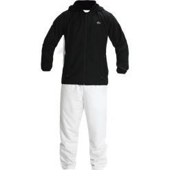 Lacoste Sport TRACKSUIT Dres black/white/papeete. Czarne komplety dresowe męskie Lacoste Sport, z dresówki, sportowe. Za 919.00 zł.