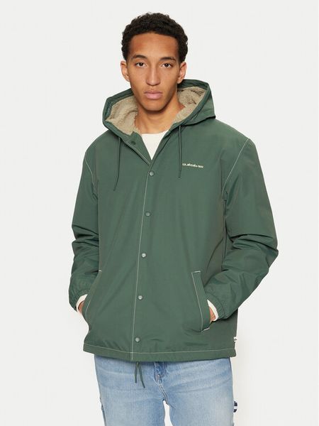 Quiksilver Kurtka przejściowa Rain Cloud EQYJK04110 Zielony Regular Fit. Zielone kurtki męskie Quiksilver, m, bez wzorów, z syntetyku, bez ramiączek, bez kaptura. Za 269.99 zł.