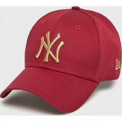 New Era - Czapka. Czerwone czapki męskie New Era, z bawełny. Za 119.90 zł.