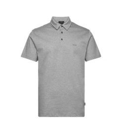 Koszulka Polo męska BOSS Palosh 30 Silver slim fit szara (50471335-041). Szare koszulki polo męskie Boss, m, bez wzorów, sportowe, bez kołnierzyka, bez ramiączek. Za 289.00 zł.