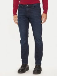 Boss Jeansy Delaware 50524018 Granatowy Slim Fit. Niebieskie jeansy męskie Boss, bez wzorów, z bawełny. Za 439.99 zł.