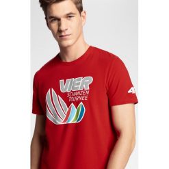 Koszulka męska 4Hills TSM100 - czerwony. T-shirty męskie marki 4f. Za 59.99 zł.
