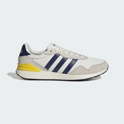 Buty Run 60s 4.0. Białe buty do biegania męskie ADIDAS, bez wzorów, sportowe, bez obcasa, bez zapięcia. Za 259.00 zł.