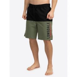 Szorty kąpielowe Lonsdale Regular Fit Hayling. Czarne kąpielówki męskie Lonsdale, m, bez wzorów. Za 165.50 zł.