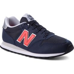 Sneakersy NEW BALANCE - GM500NRS Granatowy. Niebieskie buty sportowe na co dzień męskie New Balance, z materiału, eleganckie. W wyprzedaży za 209.00 zł.