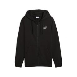 Męska rozpinana bluza z kapturem Essentials z logo No. 1 PUMA Black. Czarne bluzy z kapturem męskie Puma, m, bez wzorów, prążkowane, z kapturem. Za 277.00 zł.