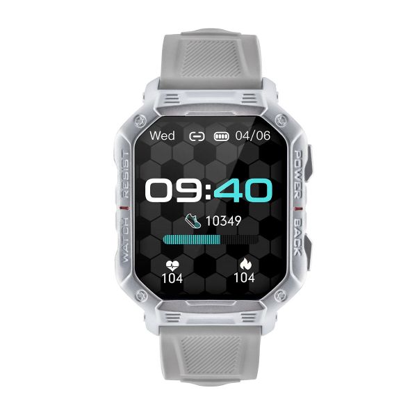 Smartwatch sportowy Watchmark Ultra. Szare zegarki smartwatch watchmark. W wyprzedaży za 212.00 zł.