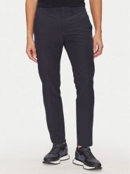 BOSS Spodnie materiałowe T_Commuter 50534303 Granatowy Slim Fit. Niebieskie spodnie na co dzień męskie Boss, bez wzorów, z materiału. Za 519.99 zł.