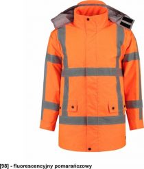 TRICORP RWS Parka T50 - ADLER - Kurtka robocze unisex, 200 g/m, 100% poliester, - fluorescencyjny pomarańczowy M. Brązowe kurtki męskie TRICORP, m, bez wzorów, z poliesteru, bez ramiączek, bez kaptura. Za 533.61 zł.