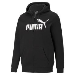 Bluza z kapturem Puma Essentials Big Logo, Mężczyźni. Czarne bluzy z kapturem męskie Puma, m, bez wzorów, z bawełny, z kapturem. Za 290.00 zł.