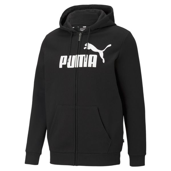 Bluza z kapturem męskie Puma Essentials Big Logo. Czarne bluzy nierozpinane męskie Puma, m, bez wzorów, z bawełny, bez ramiączek, z kapturem. W wyprzedaży za 139.00 zł.