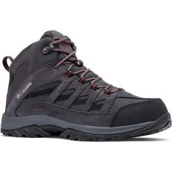 Buty Trekkingowe Męskie Columbia Crestwood Mid Waterproof. Czarne buty trekkingowe męskie Columbia, bez wzorów, bez zapięcia, trekkingowe. Za 353.84 zł.