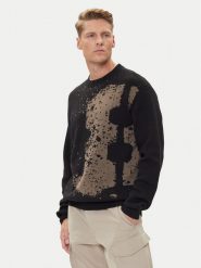 G-Star Raw Sweter Sprayed 89 D27772-D488 Czarny Relaxed Fit. Czarne kardigany męskie G-Star Raw, m, bez wzorów, z bawełny, bez ramiączek. Za 469.99 zł.