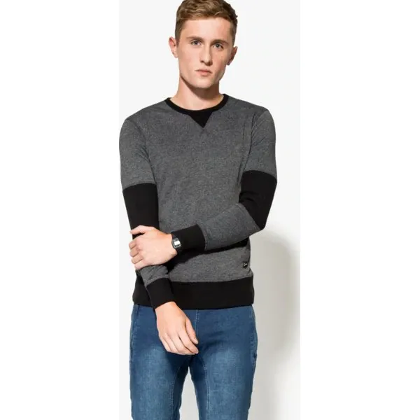 Confront Bluza Boston , szary, rozmiar XXL. Szare bluzy nierozpinane męskie Confront, m, bez wzorów, z bawełny, eleganckie, bez ramiączek, bez kaptura. W wyprzedaży za 39.99 zł.