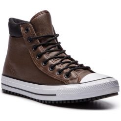Trampki CONVERSE - Ctas Pc Boot Hi 162413C Chocolate/Black/White. Brązowe trampki męskie Converse, z gumy. W wyprzedaży za 319.00 zł.